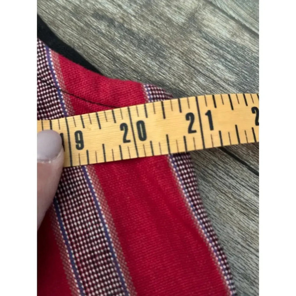 Gotcha 100% Cotton Striped Boho Casual Waistcoat Vest Size Small - Picture 3 of 7